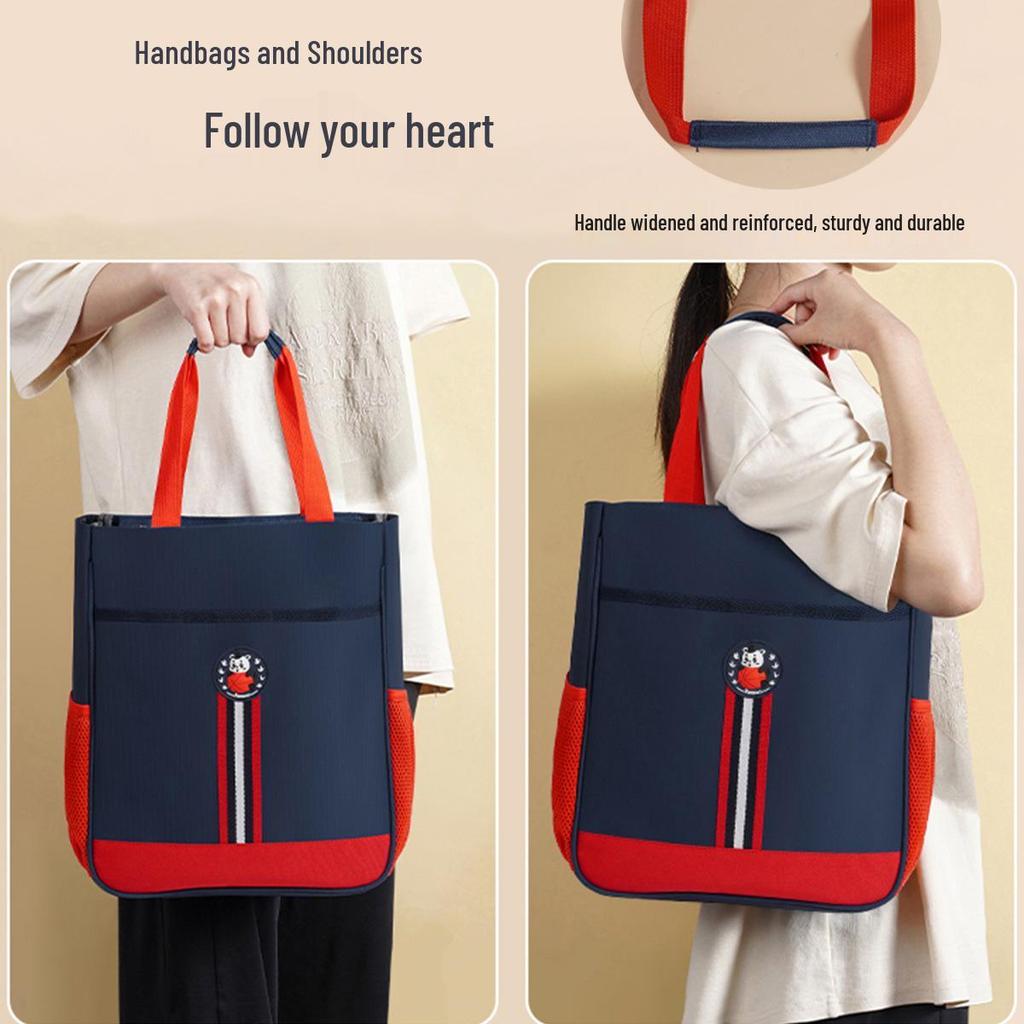 Waterproof Large-Capacity Tote for Children's Tutoring - Handheld School Backpack
