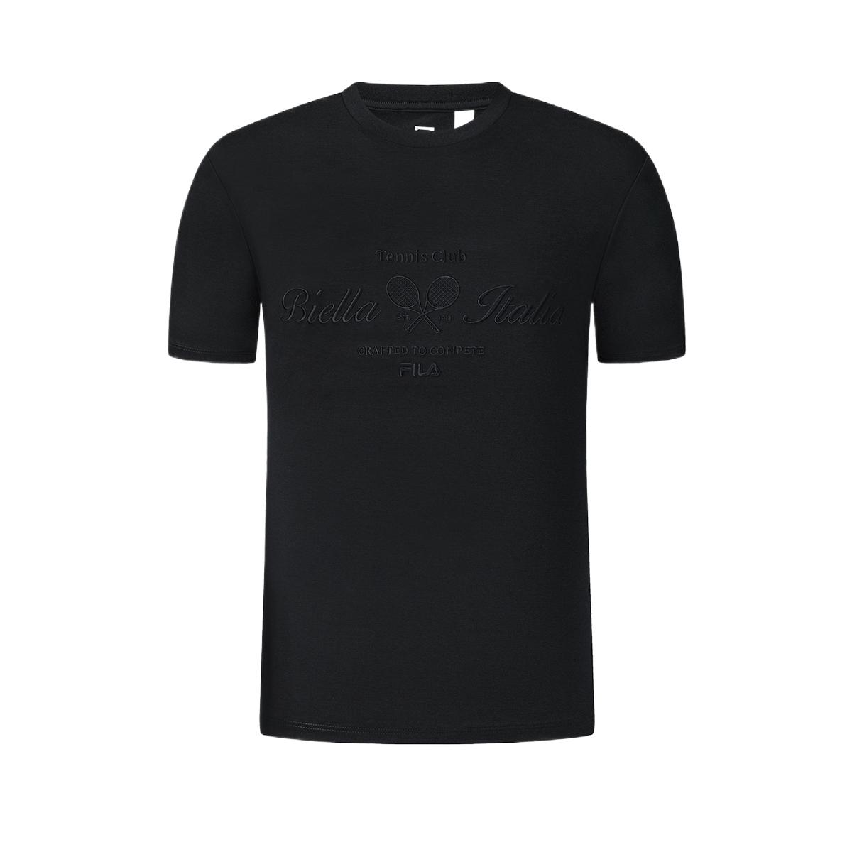 

Fila Tennis Solid Color Pullover Round Neck T-Shirt Men Tops A11M623162FNV M