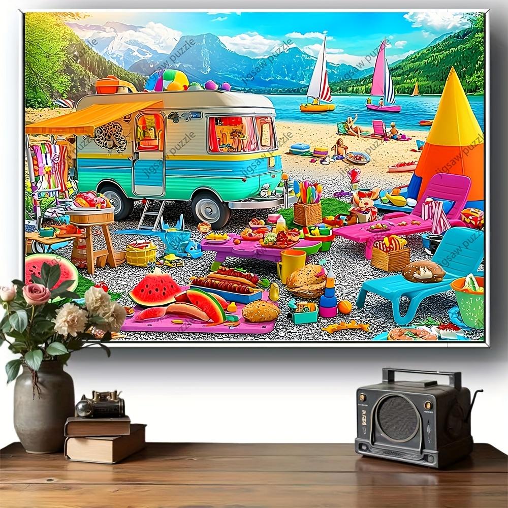 2000/1000/1314/520pcs,Jigsaw puzzles,Family Fun Adult Puzzle,Portable Cuboid DIY Art Decor,DIY puzzles, high quality paper, wa