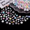 Nail Art Resin Camellia White Rose Ornament Nail Ice Transparent Three-Dimensional Light Changing Flower Accessories