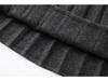 2026 Spring A-Line Pleated Wool Skirt - Slimming Petite Fit with Wood Ear Edge Waist