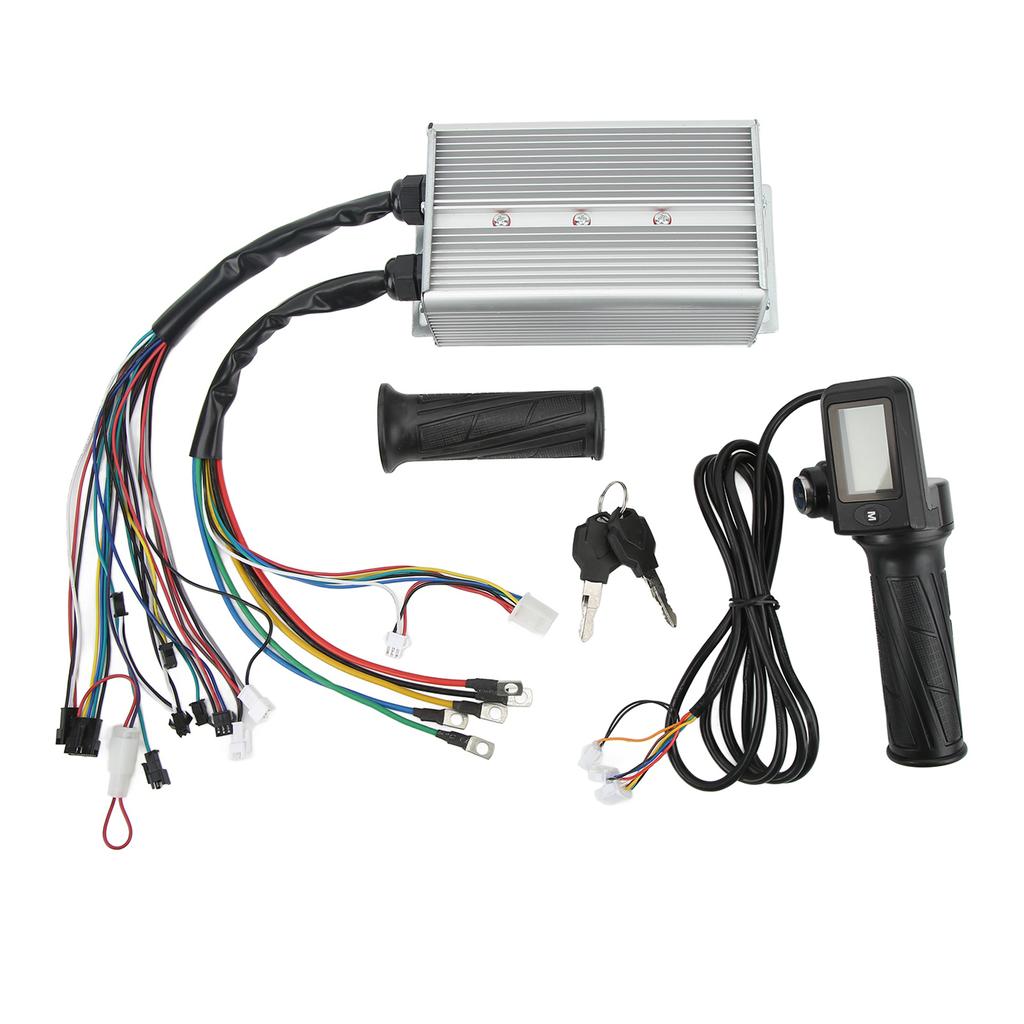 36V 48V 1500W Motor Brushless Controller LCD Display Meter Throttle Grip with Lock for Electric