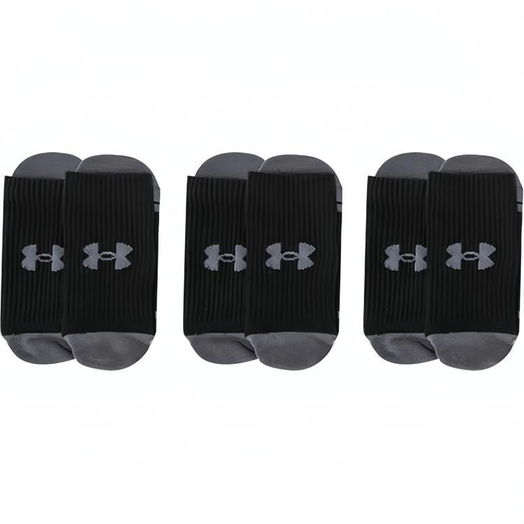 

Under Armour Фитнес Тренировочные Носки-Подследники Универсальные 3 пары Мужские носки Черные 1379530-001 M