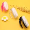 1Pc Oval nail brush nail dust brush nail cleaning brush plastic nail brush sweep soft bristle brush