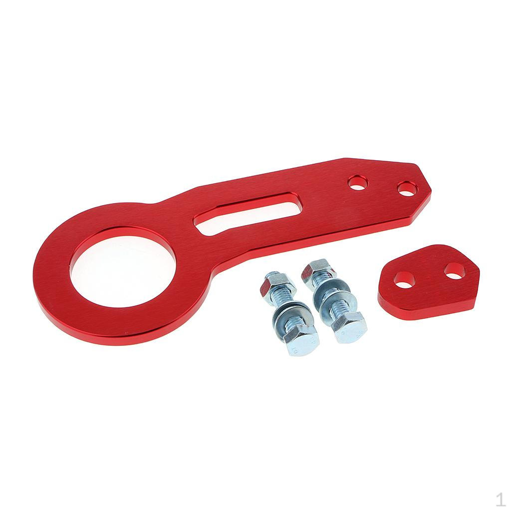 1 Piece Aluminum Alloy Tow Towing Hook Trailer Rings for Universal Car Auto with Two Screw Holes