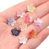 50pcs 10.5mm Cherry Blossom Lampwork Beads Colorful Glass Loose Bead For Jewelry Making DIY Crafts Bracelet Necklace Accessories
