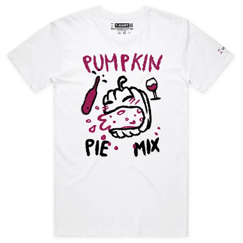 VOICEART Pumpkin Pie Mix Funny Halloween T-Shirt for Adults with Premium Graphic 2XL