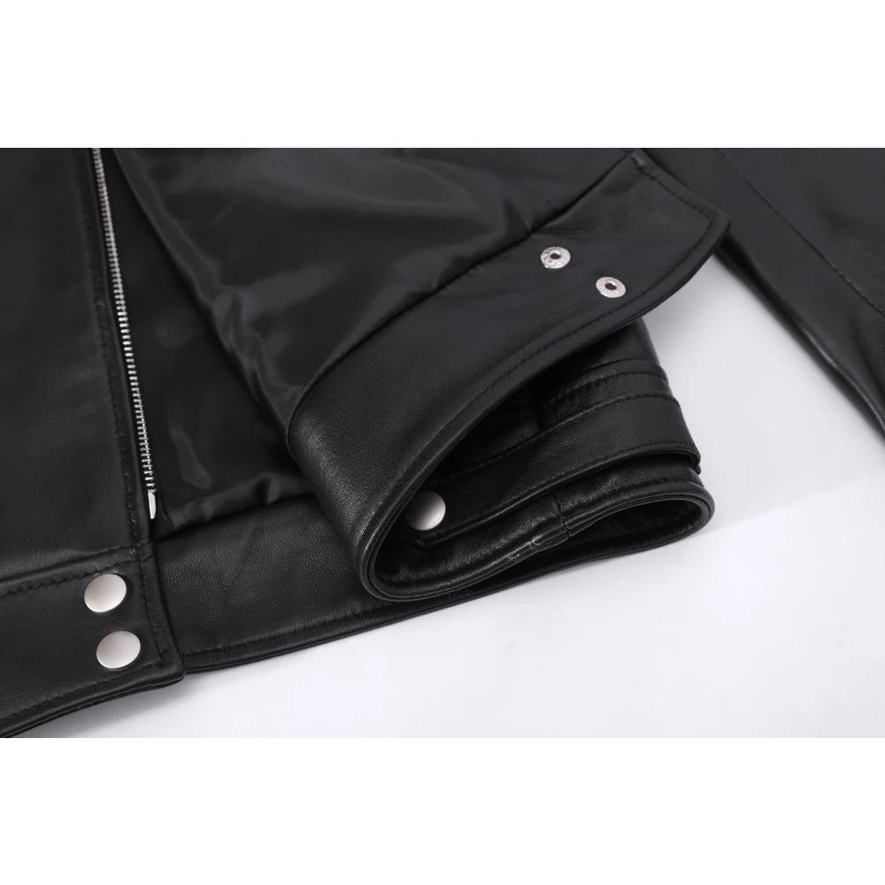 Maplesteed 100%Soft Sheepskin Women Leather Jacket Long OVERSIZE Female Natural Skin Coat Autumn Plus Size Bust 92-116cm M486