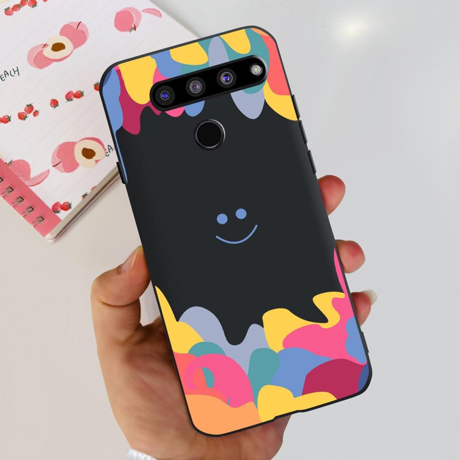 For LG V35 ThinQ Case Cover For LG V40 V50 V50S ThinQ Shockproof Silicone Cases Fashion Flower Soft Funda For LGV50 ThinQ Bumper