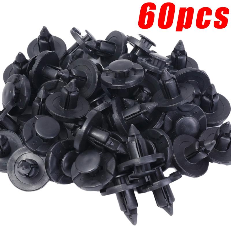 8mm Auto Fasteners Rivets Clips for Nissan Automotive Fastener Clips Body Push Retainer Bumper Trim Retainer Fastener 100/10Pcs