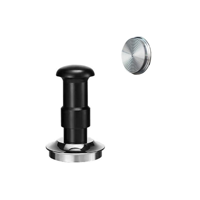 Easy To Clean Stainless Steel Coffee Tamper Duals Spring Designs Comfortable Grip Espresso Press with Ergonomic Handle