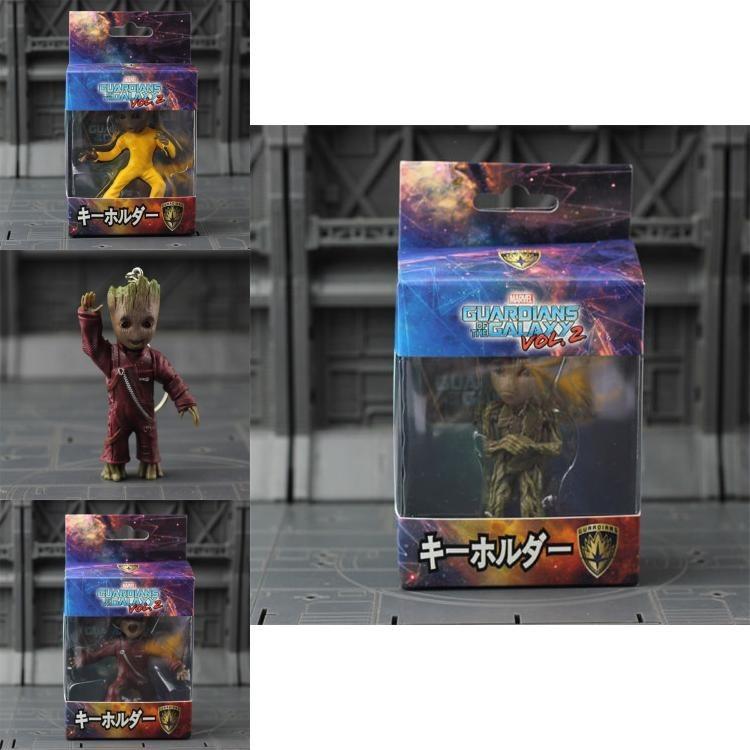 Guardians Of The Galaxy Baby Groot Hand Pvc Key Chain Figurine With Retail Box