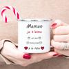 Creative Coffee Cups I Love You Mama Print Enamel Mug Camping Mugs Retro Handle Drinkware The Best Mother's Day Gifts for Women