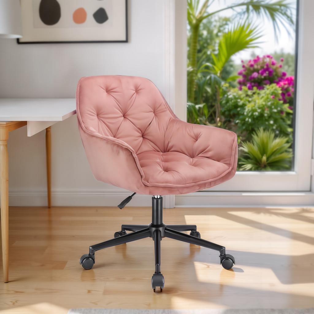 Largo Pink Swivel Black Legs