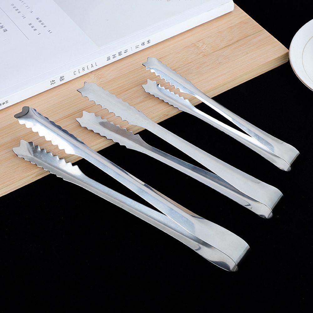 Non-Stick For Barbecue Party Bar With Teeth Bar Ice Tongs Bread Clamp Serving Tongs Kitchen Tool