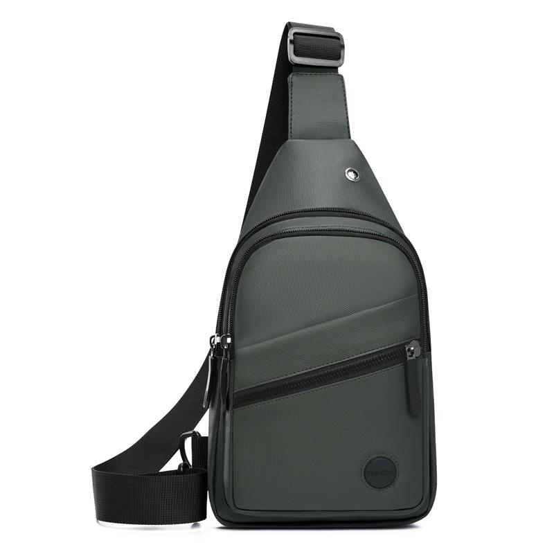 Sac de poitrine tendance pour homme, sac à main léger en tissu NYLON, sac à bandoulière élégant et décontracté pour homme