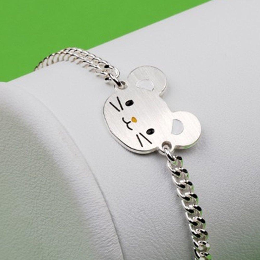 [As Little] Baby Silver Bracelet Children Silver 925 Rat Year Gift Chain