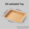 Disposable Kraft Paper Rectangular Serving Trays