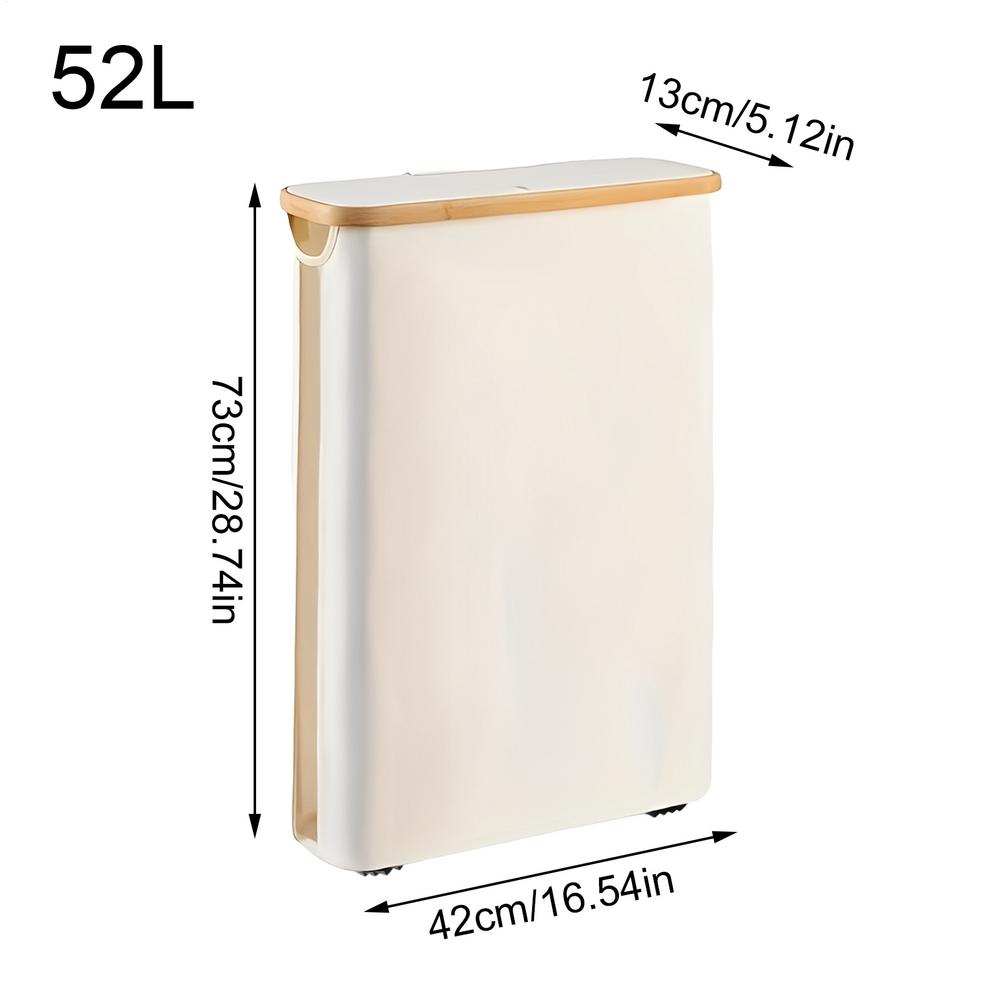 Bathroom Toilet Paper Storage 52L Tissue Roll Holder Basket With Lid And Handle Toilet Roll Space-Saving Organizer For Bathroom бежевый 9990₽