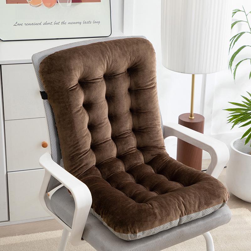 Plush Thickened Office Chair Cushion - Integrated Pad for Autumn/Winter