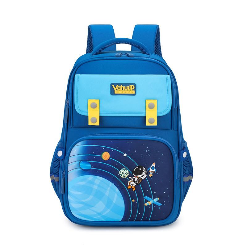 

Lightweight Kids Backpack For School Cute Cartoon Print Durable And Spacious синій