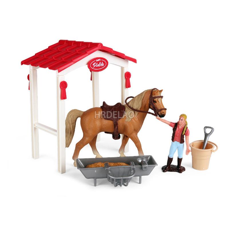 Zwierzęta Gospodarskie Model Konia Akcja Appaloosa Harvard Hanoverski Clydesdale Quarter Koń Arabski Figurki Jeździeckie Zabawki dla Dzieci