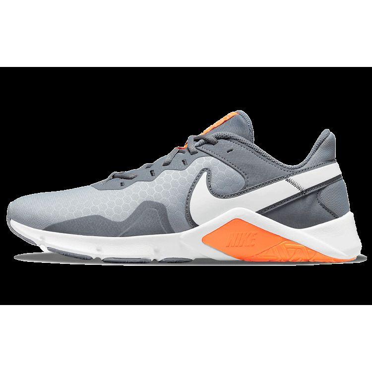 

Nike Legend Essential 2 Wolf Grey Total Orange Men Sneakers Cool-Grey White CQ9356-007 44