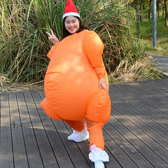 Thanksgiving Day Inflatable Turkey Shape Cosplay Party Costume Photography Prop