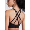 Women's Cross Sports Fitness Bra, Show Chest, Gather Back, Anti Shock Yoga Sports Bra