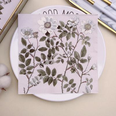 20 teile/paket 33*33 cm 2-lagige Einweg-Partyserviette mit chinesischem Blumenmuster