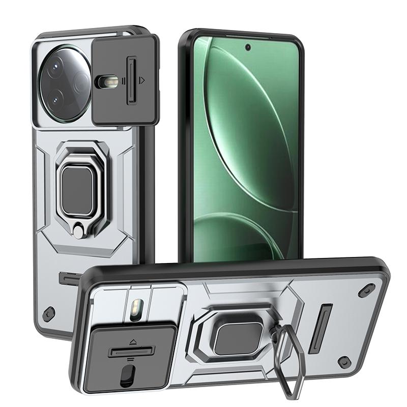 For POCO F7 Pro 5G Case Magnetic Ring Stand Holder Armor Back Cover For Xiaomi Mi Poco F7 Pro F7Pro Camera Lens Protect Funda