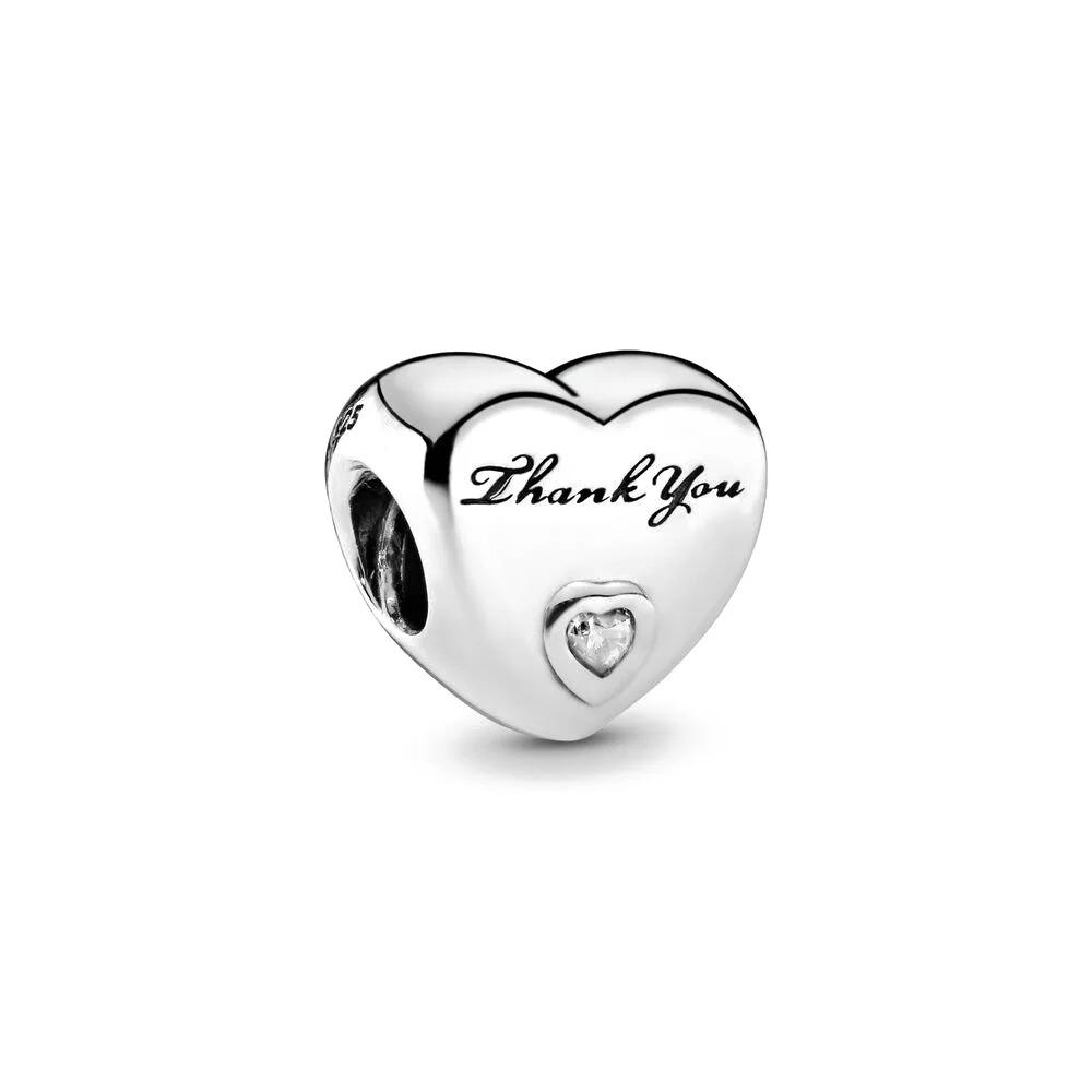 925 Silver Heart Series Four Leaf Clover Charms DIY Bracelet Necklace Jewelry Gift for Women Sister Friendship