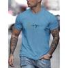 Summer Simple Colorful Letter Print T-shirt Top Breathable Soft Men's O-neck Short Sleeve 2024 Outdoor Sports T-shirts Clothing