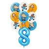 Cartoon Dog Man Theme Balloon Birthday Party Decoration Sherlock Dog Party Supplies Tableware Sets Popcorn Box Banner Plates