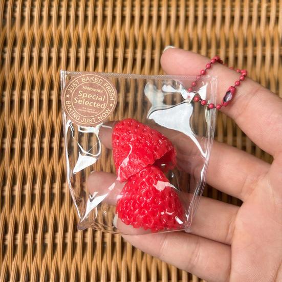 Simulated Fruit Squeeze Toy with Ball Chain Bag Slow Rising Orange Pineapple Banana Blue Berry Pinch Sensory Toy Anxiety Relief Fidget Toy