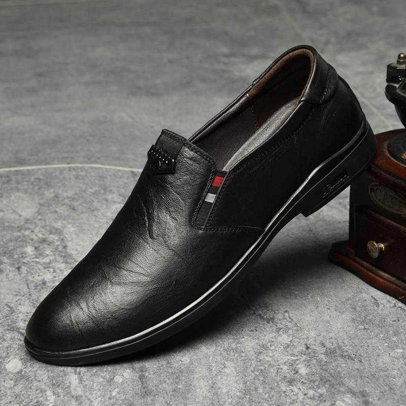 Fashion High-quality Loafers Casual Shoes Men's Leather Breathable and Comfortable Men Casual Men's Leather Fashion Trend Leather Shoes