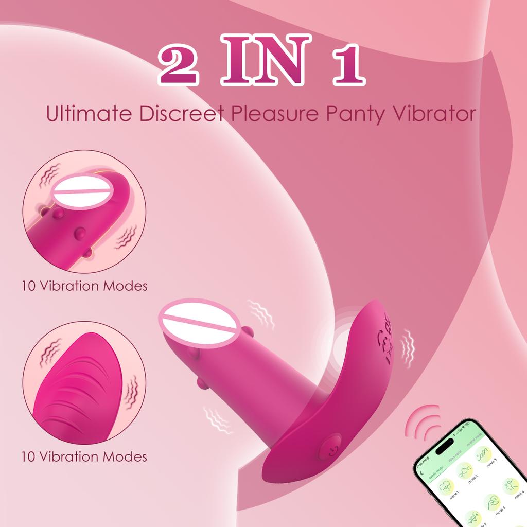 Wireless Bluetooth Controlled Dildo Vibrator Mini Bullet Clitoral G Spot Stimulator APP Remote Panty Wearable Sex Toys for Women