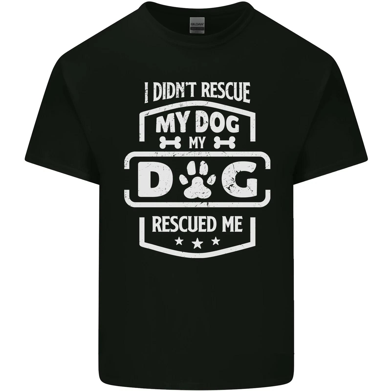 My Dog Rescued Me Funny Kids T-Shirt Childrens S