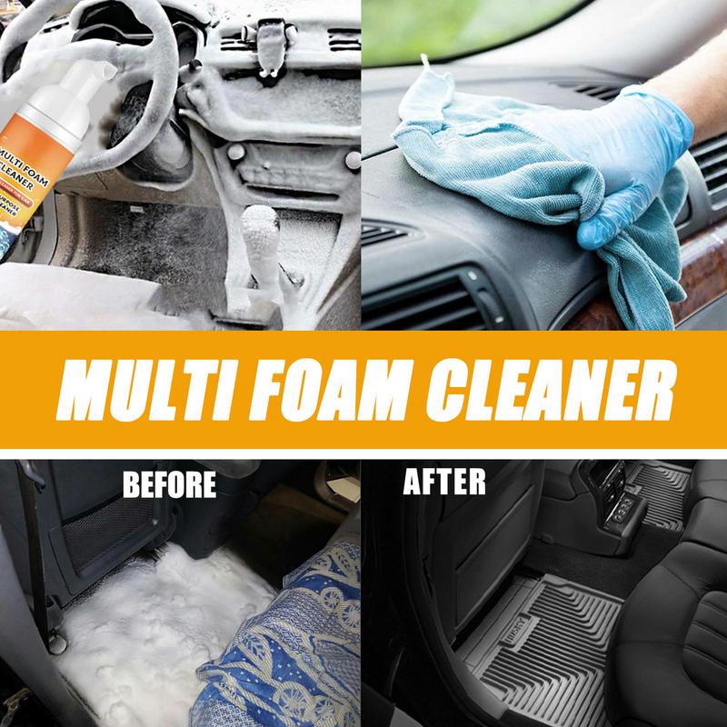 Car Foam Cleaner Deep Cleaning Car Foam Multi Stain Removal Foam Cleaner Cleaning Foam For Mild Efficient Multipurpose Use