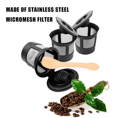 1/2/3/4/6 szt. Wielorazowe ekologiczne filtry do kawy K-Cup Wymienny filtr do kawy K Cup Pod z łyżeczką do ekspresu do kawy Keurig