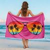 Tropical Sunglasses Beach Towel Swimming Quick-drying Super Absorbent Suitable for Beach Vacation Pool Summer Gift for Friends