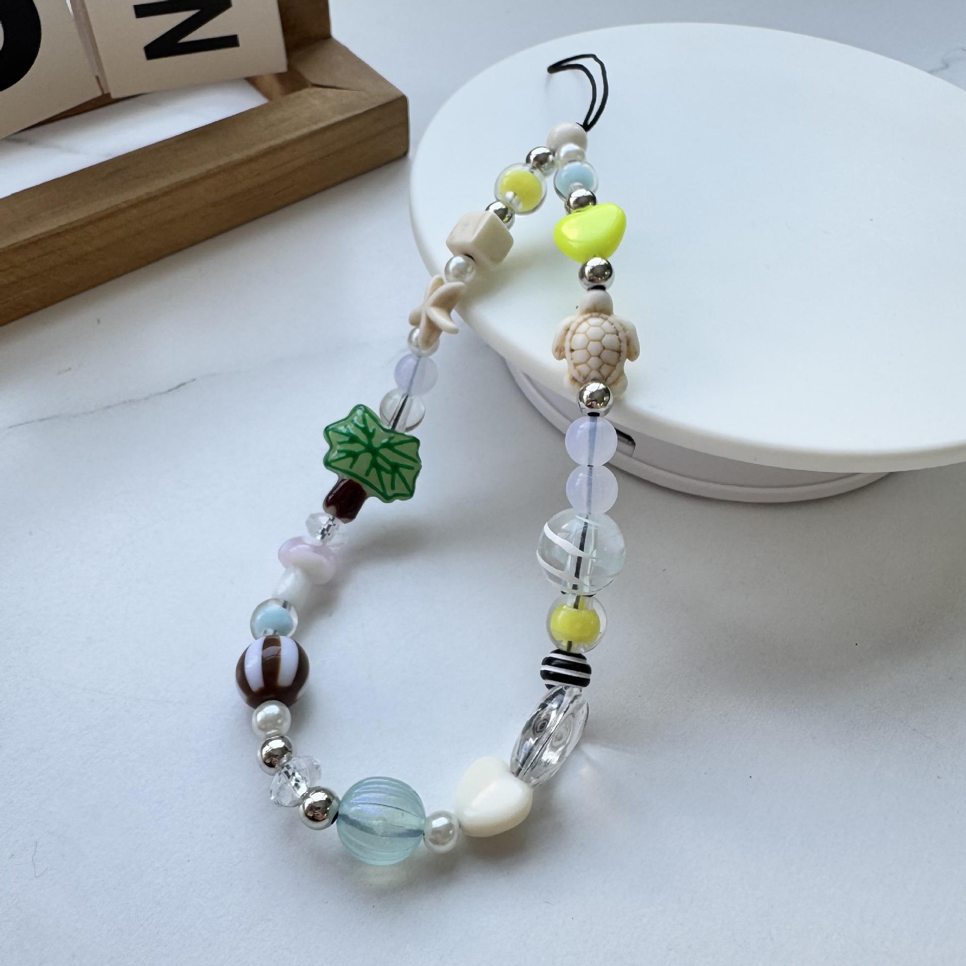 

Cute Bead Phone Chain, Pendant, Bag Pendant One Size синій