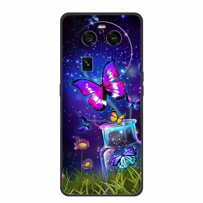 For Oppo Find X6 Pro Case Original Soft Silicone Shockproof Phone Back Cover Cases for Oppo Find X6 Pro 5G Cool Protector Shell