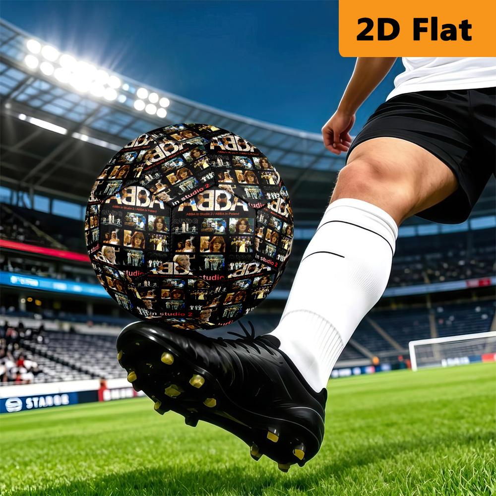 ABBA Iconic Music Legacy Soccer Ball Suitable for Both Training and Competition High Elasticity Outdoor Sports No. 5 Football Training Football