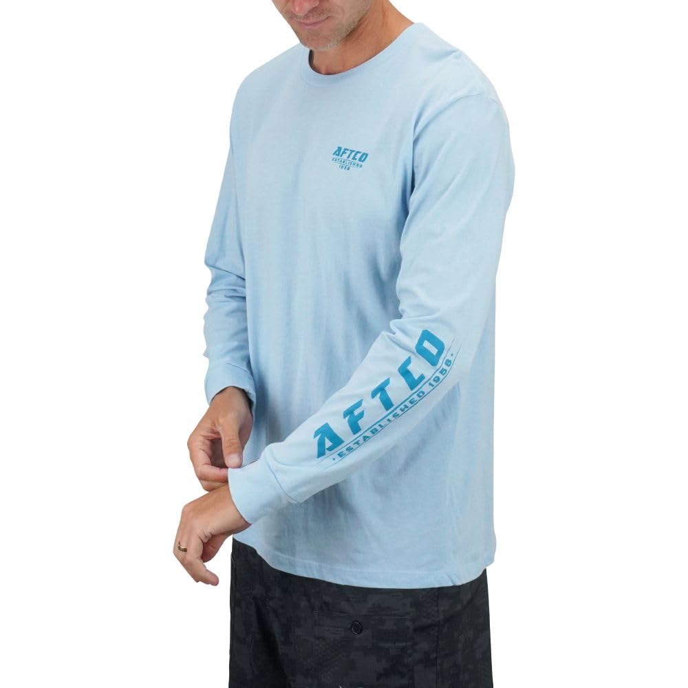 

Aftco Surface LS T-Shirt, Bluesteel, Medium, MT4423