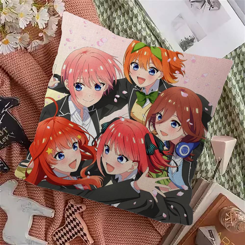 Anime The Quintessential Quintuplets Pillow Anime Pillow Sofa Bed Head Pillow Cover Cushion Cover 45x45 cm Fashion