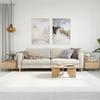  Coffee Tables, 2 Pcs, Sonoma Oak, 50x46x35 Cm