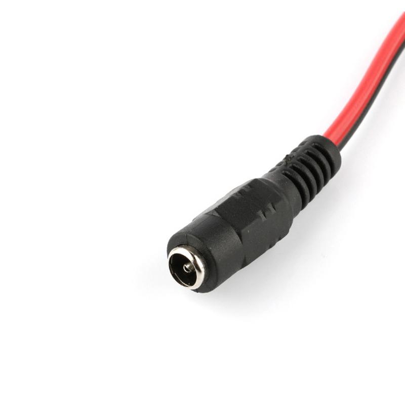 5Pcs Male+5Pcs Female Jack Cable Pigtail Cctv Power Adaptor Plug Connector Dc 12V 2.1X5.5Mm