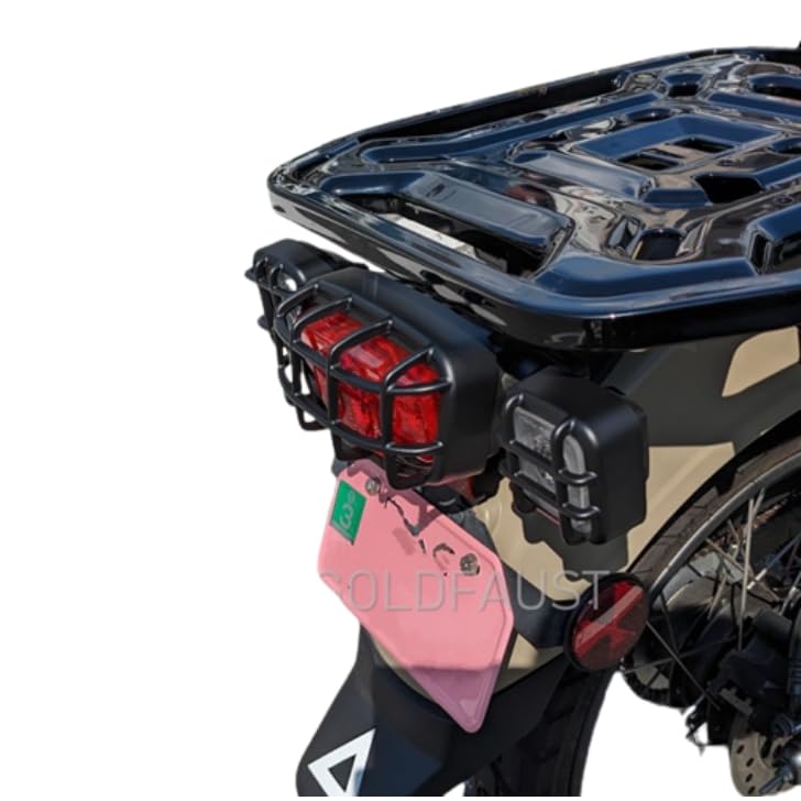 GOLDFAUST Hunter Cub CT125 Light Cover Custom Parts Headlight Cover + Taillight Cover + Turn Signal Cover Set Matte Black (Ja55/Ja65)