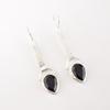 Black Onyx Gemstone 925 Sterling Silver Jewelry Handmade Bohemian Earrings 2.3" EE-166-18